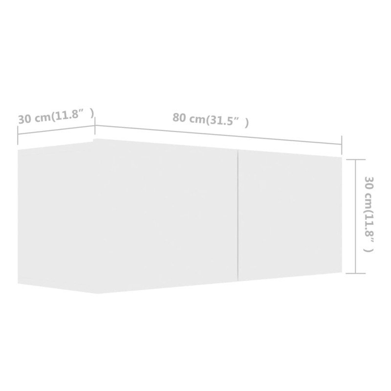 vidaXL 2-dielna súprava TV skriniek biela drevotrieska vidaXL 2-dielna súprava TV skriniek biela drevotrieska