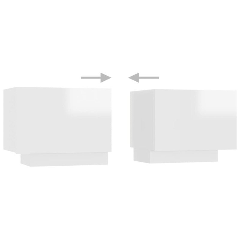 vidaXL TV skrinka s LED svetlami lesklá biela 200x35x40 cm vidaXL TV skrinka s LED svetlami lesklá biela 200x35x40 cm