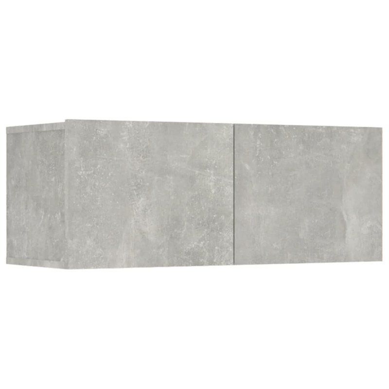 vidaXL TV skrinky 4 ks betónovosivé 80x30x30 cm spracované drevo