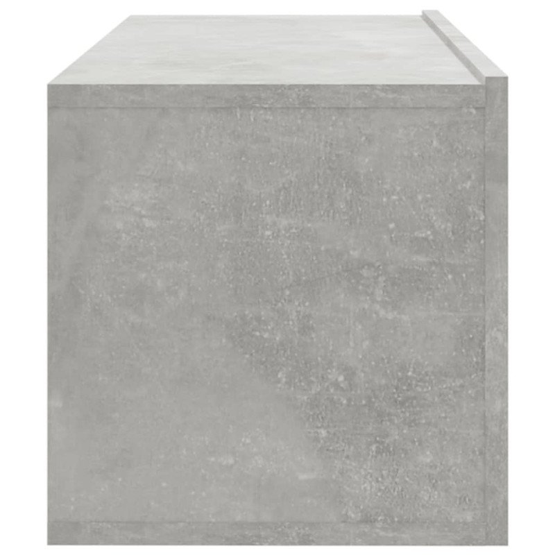vidaXL Nástenné TV skrinky 4 ks betónové sivé 100x30x30 cm