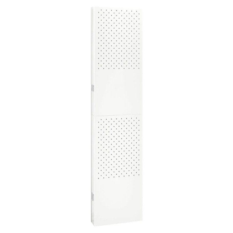 vidaXL 5-panelové paravány 2 ks biele 200x180 cm oceľ