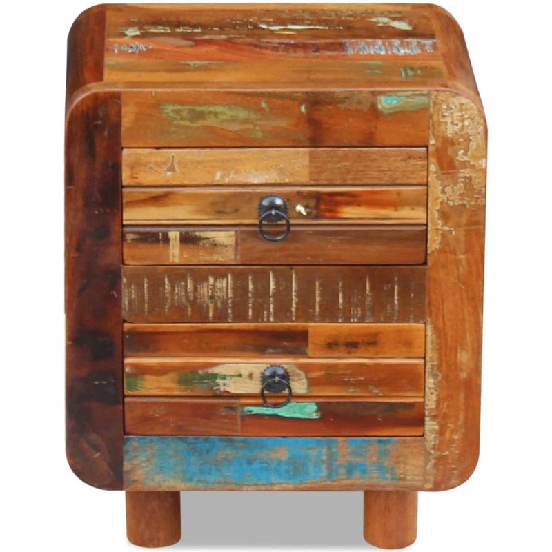 vidaXL Nočný stolík, recyklovaný masív 43x33x51 cm