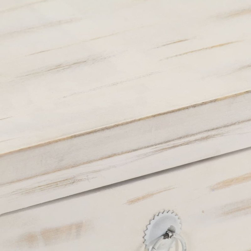 vidaXL Nočný stolík biely 40x30x50 cm masívne mangovníkové drevo vidaXL Nočný stolík biely 40x30x50 cm masívne mangovníkové drevo