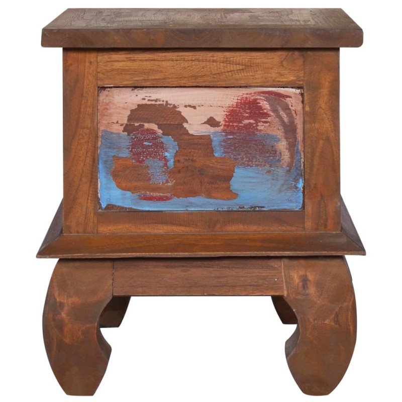 vidaXL Nočný stolík 45x35x40 cm recyklované teakové drevo