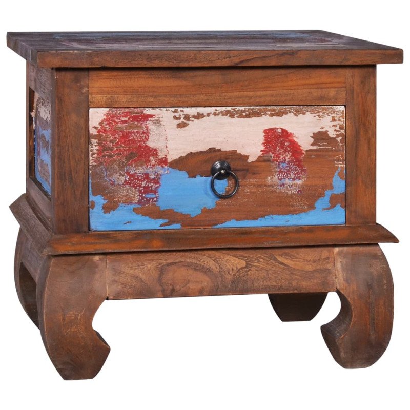 vidaXL Nočný stolík 45x35x40 cm recyklované teakové drevo