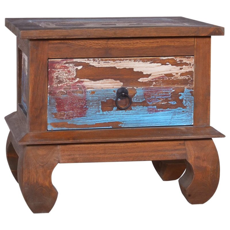 vidaXL Nočný stolík 45x35x40 cm recyklované teakové drevo