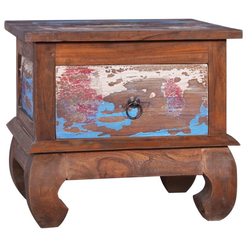 vidaXL Nočný stolík 45x35x40 cm recyklované teakové drevo
