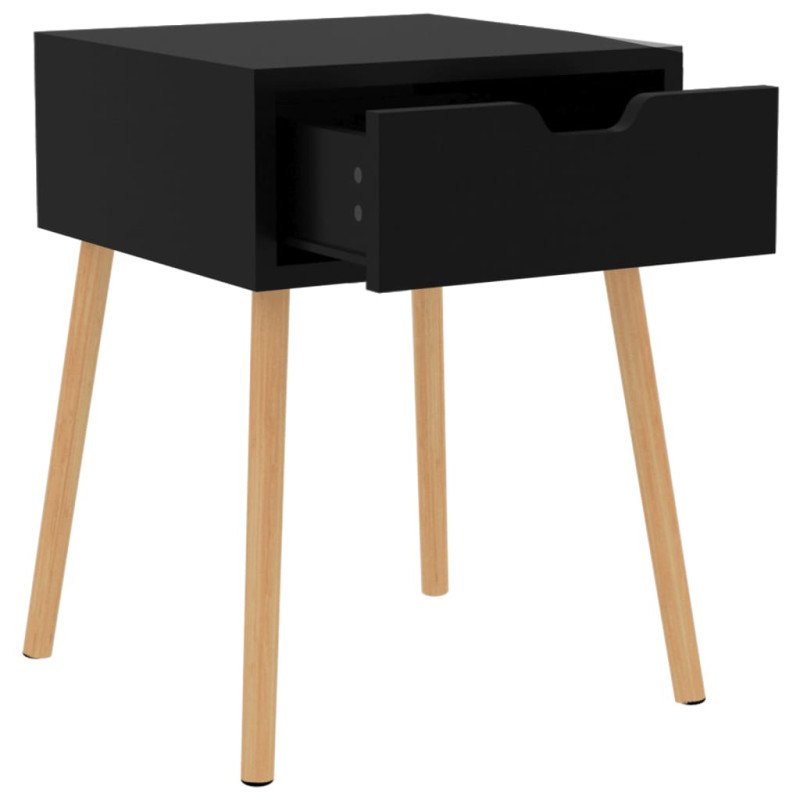 vidaXL Nočné stolíky 2 ks čierne 40x40x56 cm drevotrieska