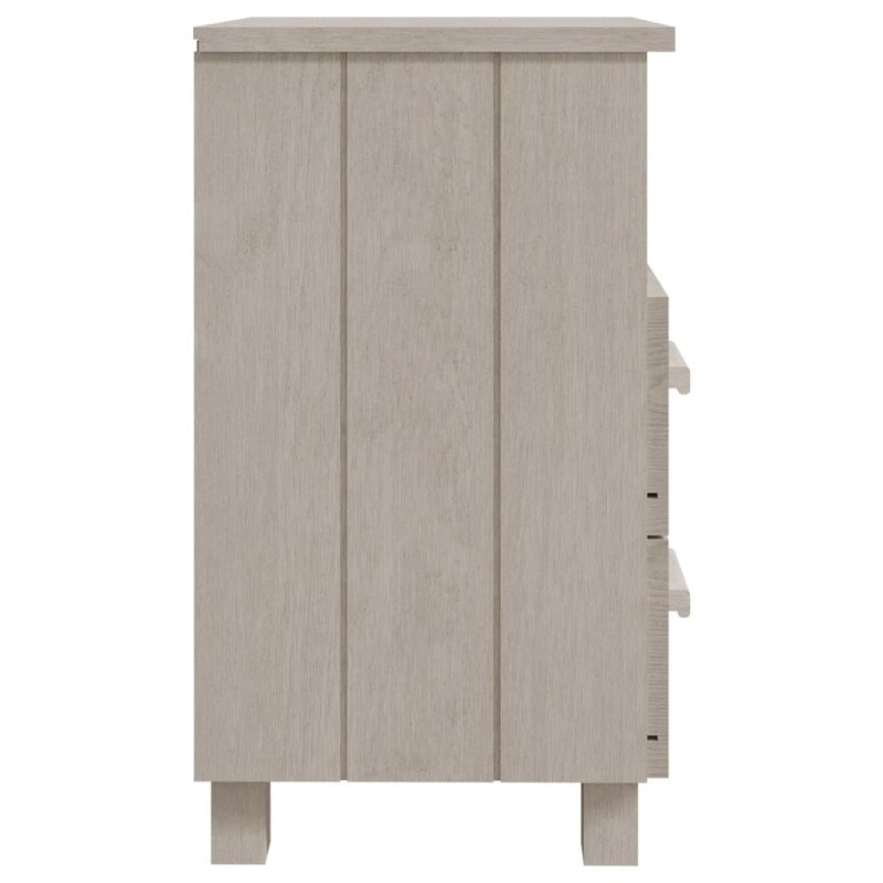vidaXL Nočné stolíky HAMAR 2 ks, biele 40x35x62 cm, masív