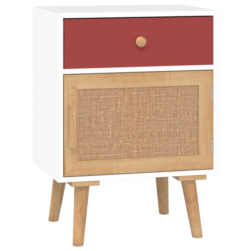 vidaXL Nočné stolíky 2 ks biele 40x30x55 cm kompozitné drevo