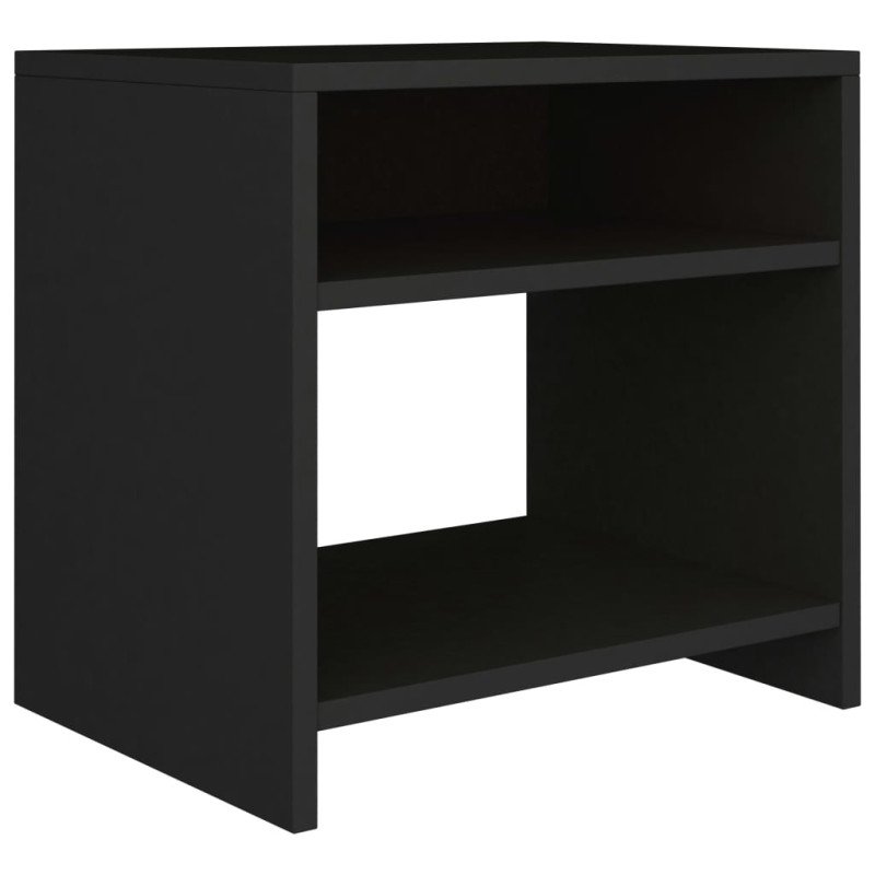 vidaXL Nočné stolíky 2 ks čierne 40x30x40 cm drevotrieska 