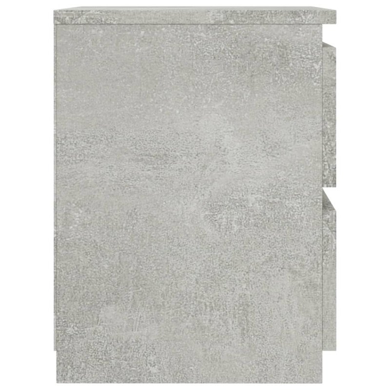 vidaXL Nočné stolíky 2 ks betónovo-sivé 30x30x40 cm drevotrieska