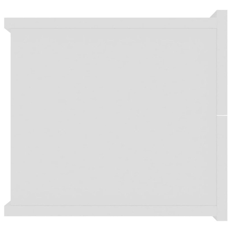 vidaXL Nočné stolíky 2 ks, biele 40x30x30 cm, kompozitné drevo