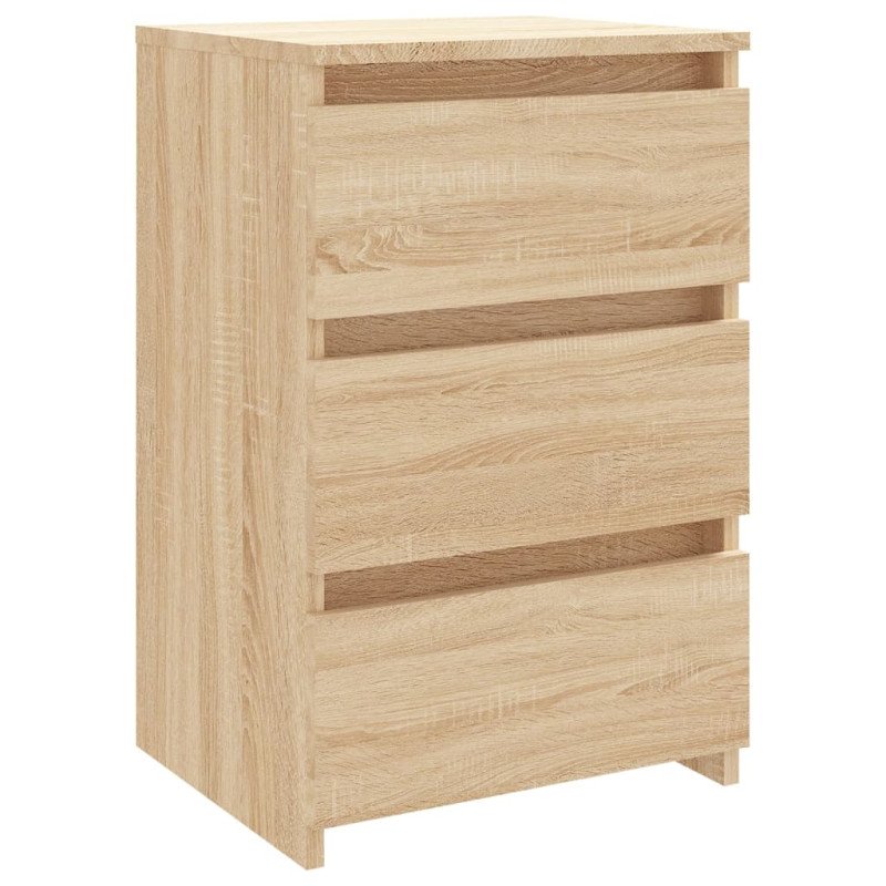 vidaXL Nočné stolíky 2 ks, dub sonoma 40x35x62,5 cm, kompozitné drevo