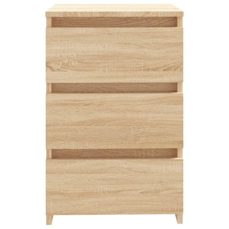 vidaXL Nočné stolíky 2 ks, dub sonoma 40x35x62,5 cm, kompozitné drevo