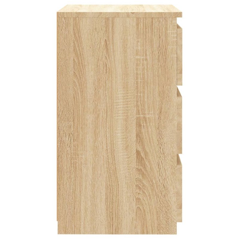 vidaXL Nočné stolíky 2 ks, dub sonoma 40x35x62,5 cm, kompozitné drevo