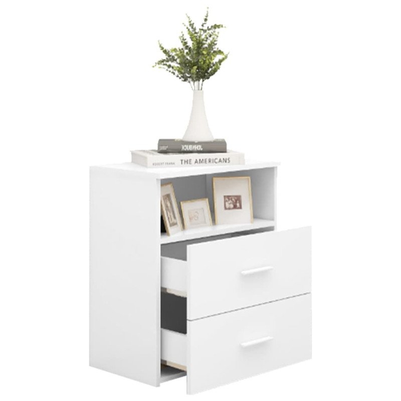vidaXL Nočné stolíky 2 ks biele 50x32x60 cm