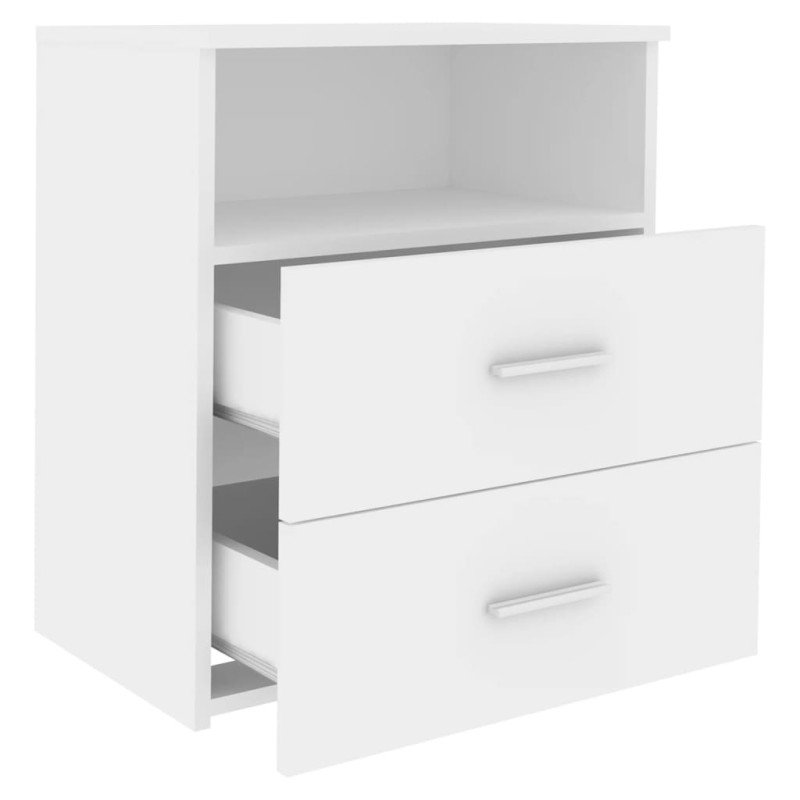 vidaXL Nočné stolíky 2 ks biele 50x32x60 cm