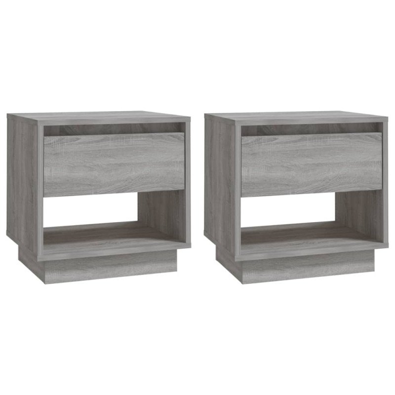 vidaXL Nočné stolíky 2 ks dub sonoma 45x34x44 cm drevotrieska