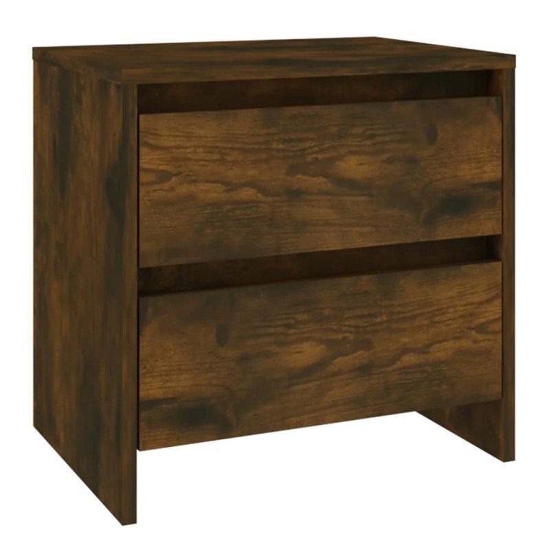 vidaXL Nočné stolíky 2 ks údený dub 45x34,5x44,5 cm drevotrieska