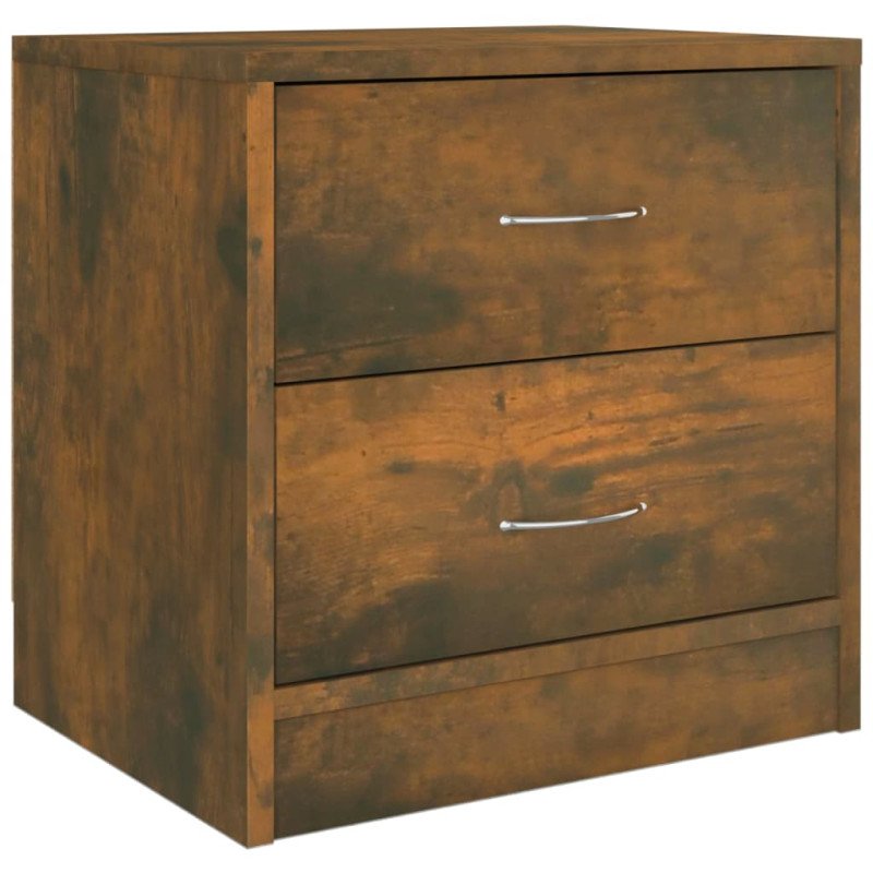 vidaXL Nočný stolík dymový dub 40x30x40 cm spracované drevo