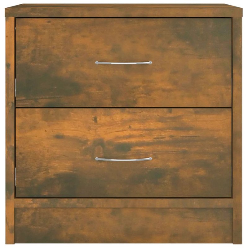 vidaXL Nočný stolík dymový dub 40x30x40 cm spracované drevo