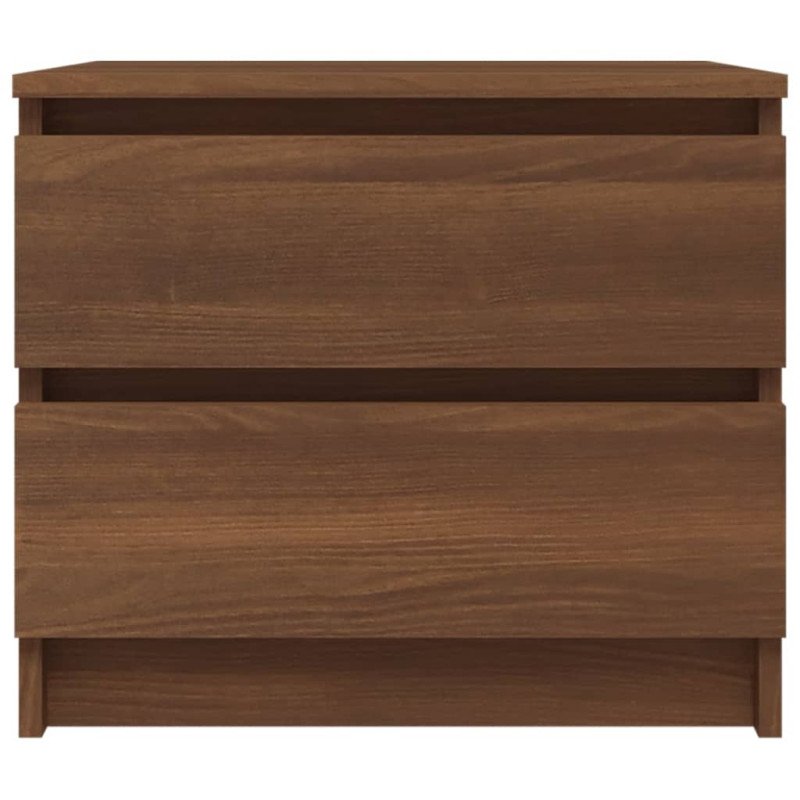 vidaXL Nočný stolík hnedý dub 50x39x43,5 cm spracované drevo