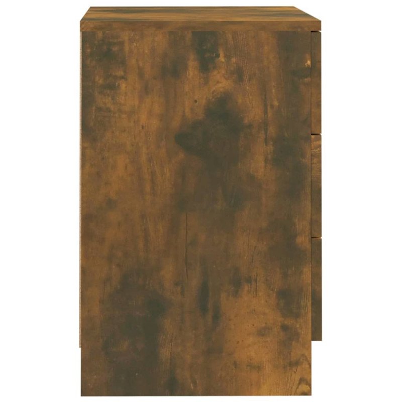 vidaXL Nočné stolíky 2 ks údený dub 38x35x56 cm spracované drevo