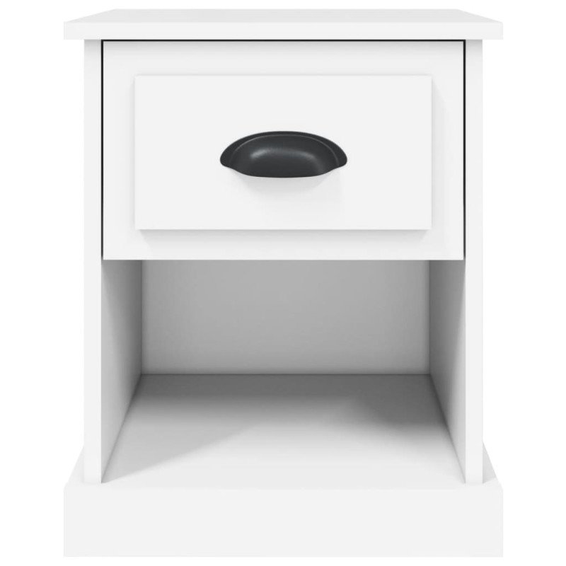 vidaXL Nočné stolíky 2 ks biele 39x39x47,5 cm spracované drevo