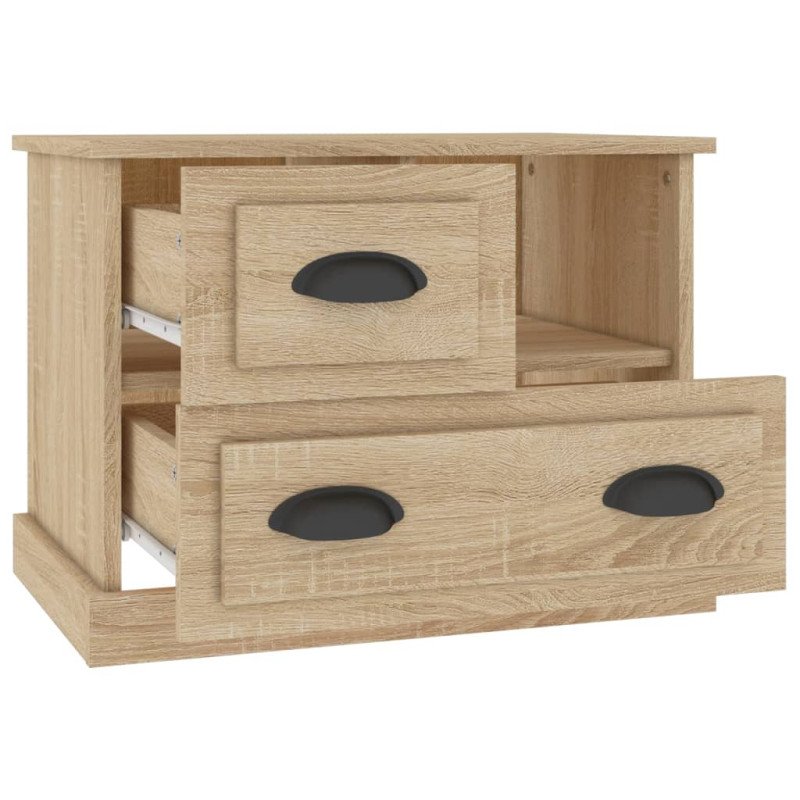 vidaXL Nočný stolík dub sonoma 60x39x45 cm