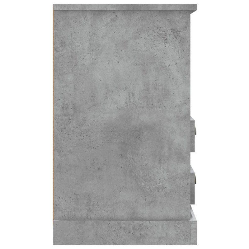 vidaXL Nočné stolíky 2 ks betónové sivé 43x36x60 cm