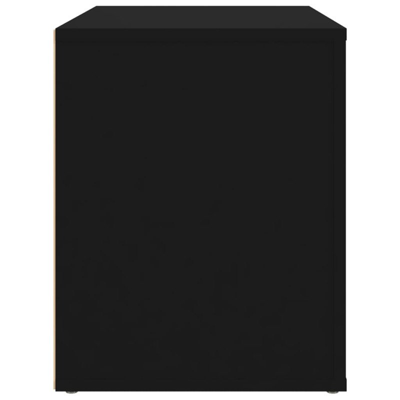 vidaXL Nočný stolík čierny 60x36x45 cm spracované drevo