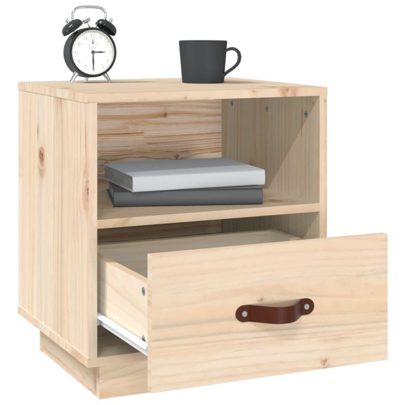 vidaXL Nočné stolíky 2 ks 40x34x45 cm borovicový masív