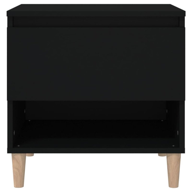 vidaXL Nočné stolíky 2 ks čierne 50x46x50 cm spracované drevo