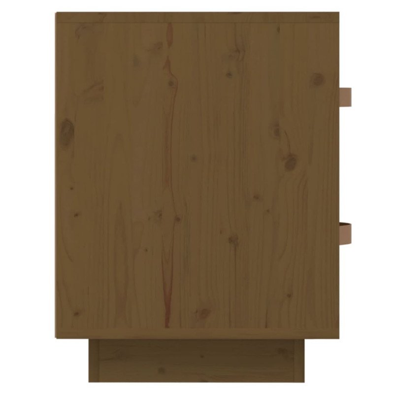 vidaXL Nočné stolíky 2 ks medovo-hnedé 40x34x35 cm borovicové drevo