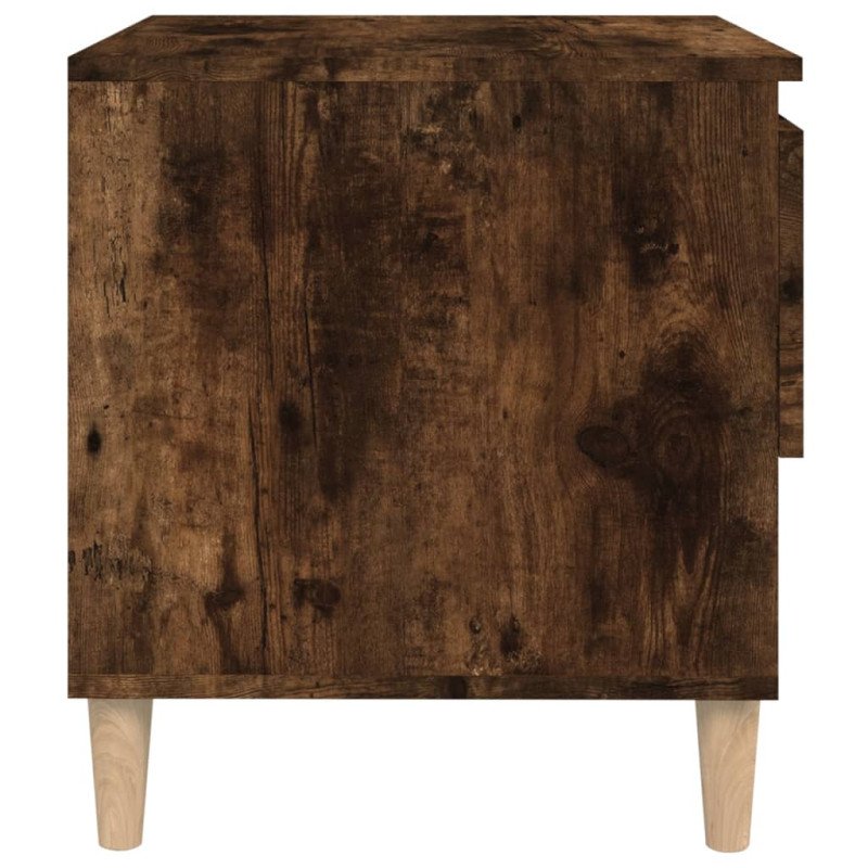vidaXL Nočný stolík dymový dub 50x46x50 cm spracované drevo