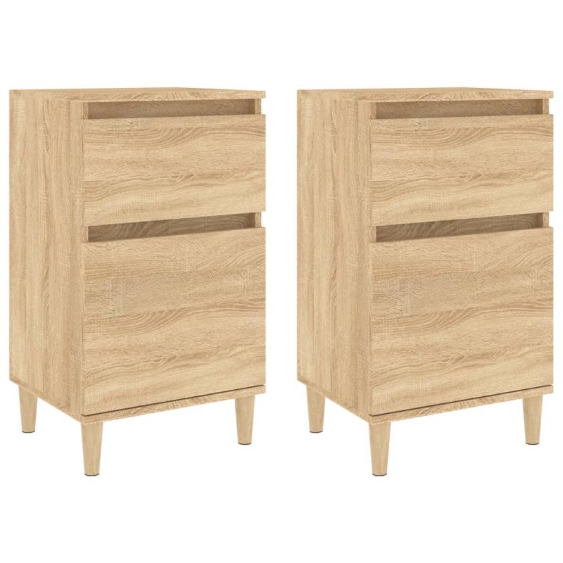 vidaXL Nočné stolíky 2 ks dub sonoma 40x35x70 cm