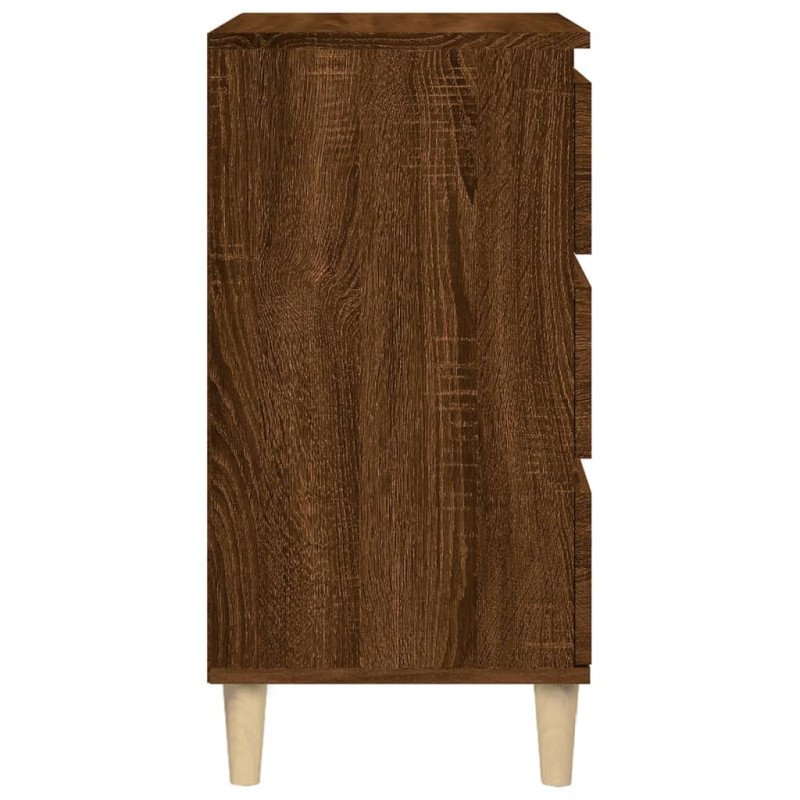 vidaXL Nočný stolík hnedý dub 40x35x70 cm spracované drevo