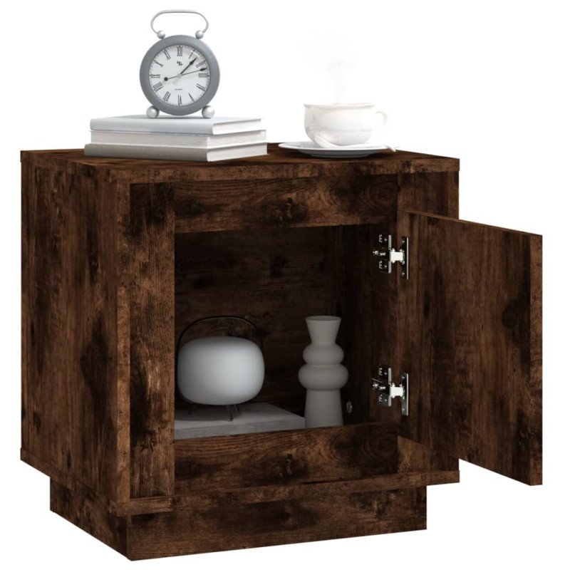 vidaXL Nočné stolíky 2 ks dymový dub 44x35x45 cm spracované drevo