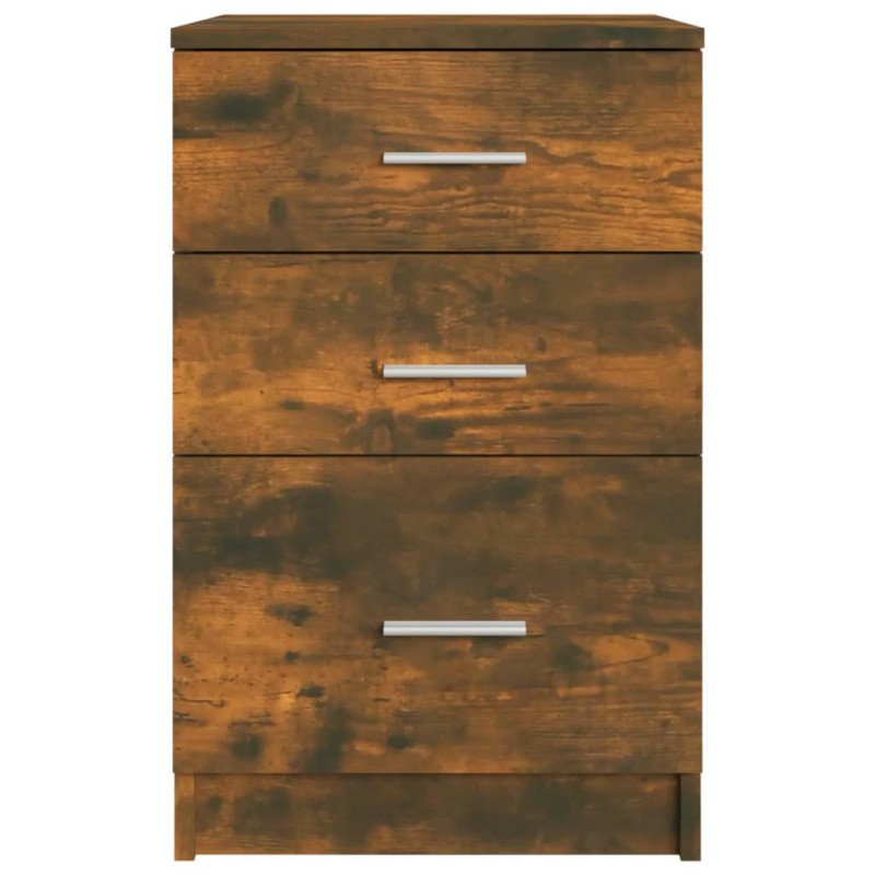vidaXL Nočný stolík dymový dub 40x40x63 cm spracované drevo