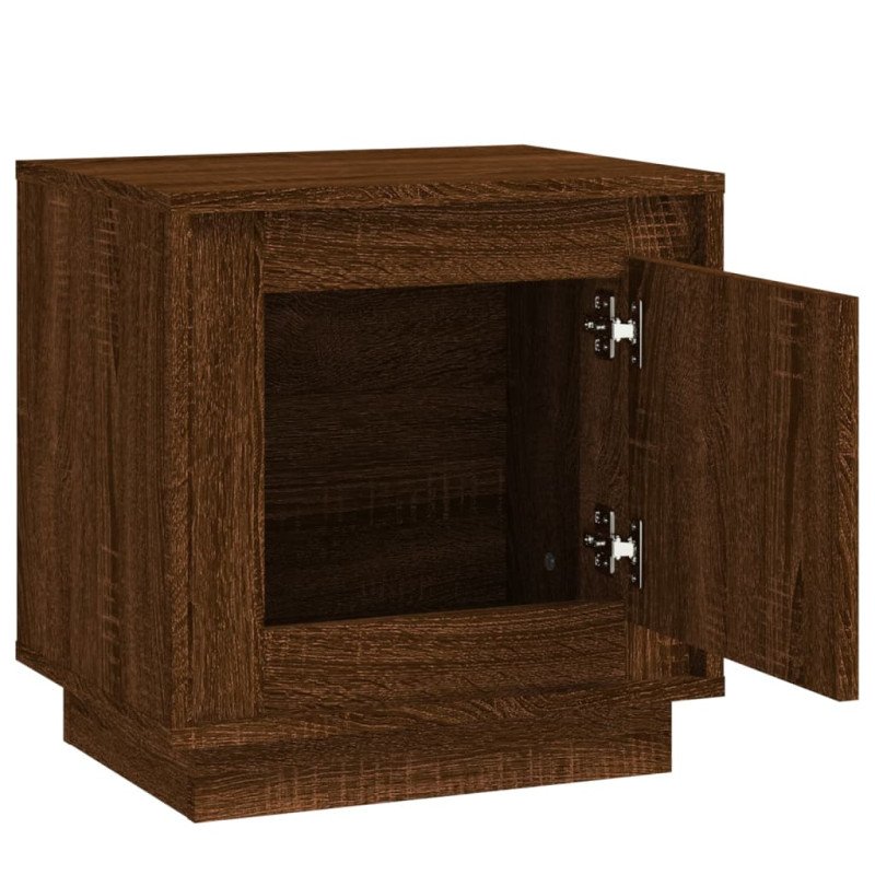 vidaXL Nočné stolíky 2 ks hnedý dub 44x35x45 cm spracované drevo
