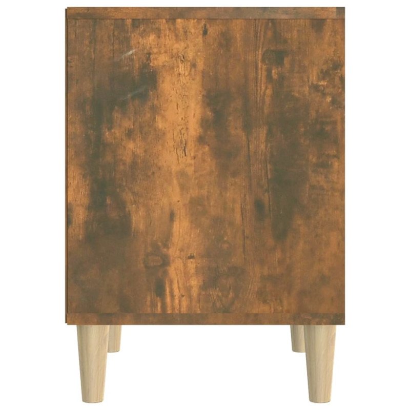vidaXL Nočný stolík dymový dub 40x35x50 cm