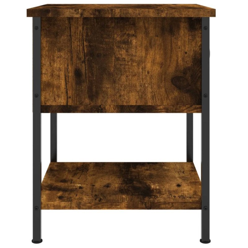 vidaXL Nočné stolíky 2 ks dymový dub 34x35,5x45 cm kompozitné drevo
