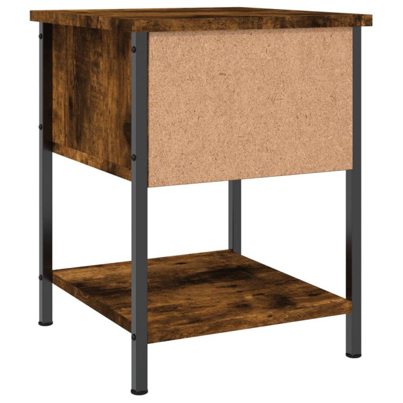 vidaXL Nočné stolíky 2 ks dymový dub 34x35,5x45 cm kompozitné drevo
