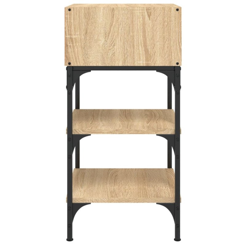 vidaXL Nočný stolík dub sonoma 35x34,5x70 cm kompozitné drevo