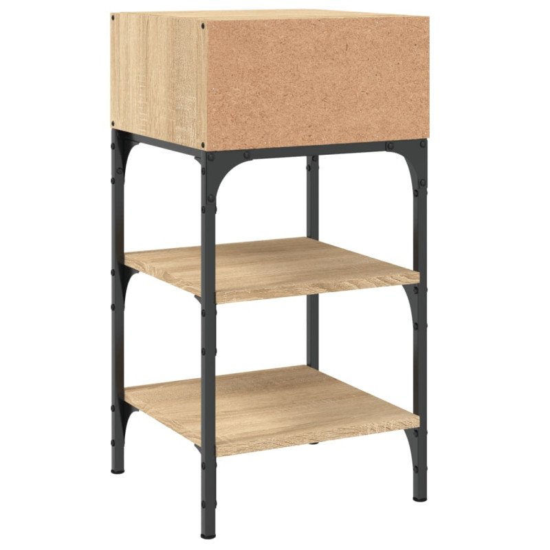 vidaXL Nočný stolík dub sonoma 35x34,5x70 cm kompozitné drevo