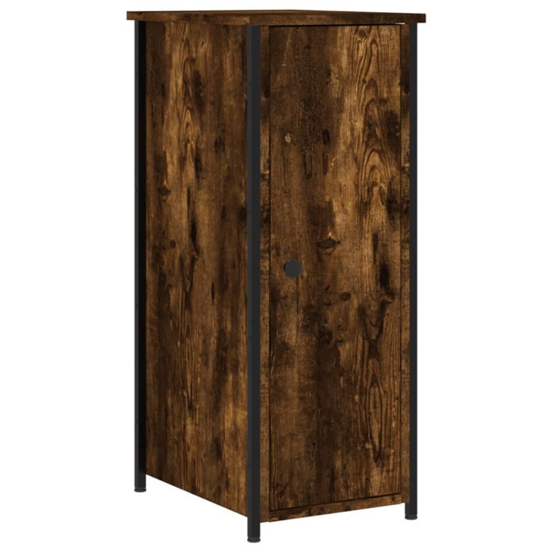 vidaXL Nočné stolíky 2 ks dymový dub 32x42x80 cm kompozitné drevo