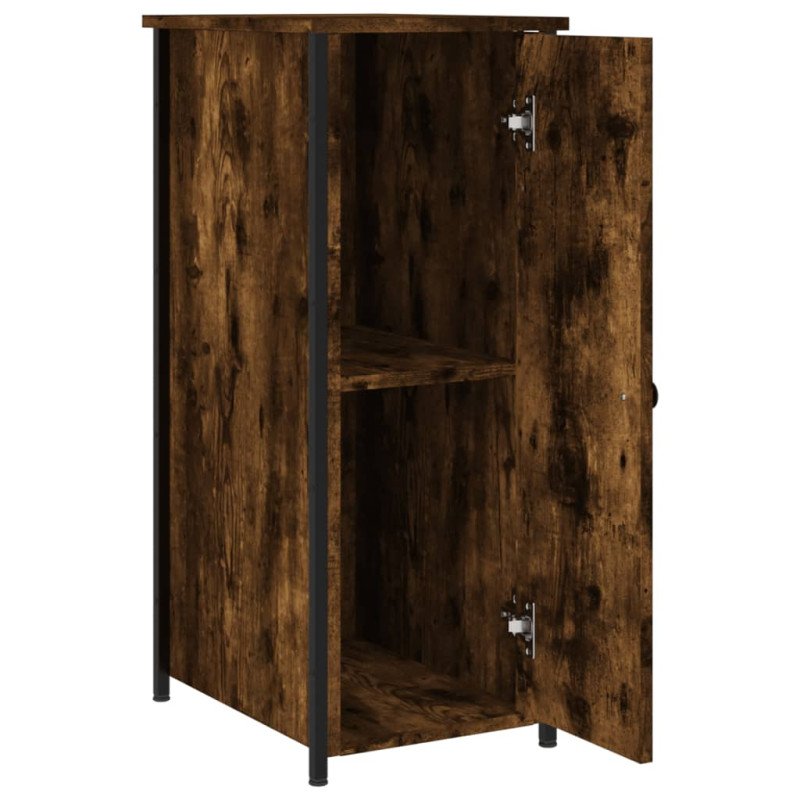 vidaXL Nočné stolíky 2 ks dymový dub 32x42x80 cm kompozitné drevo