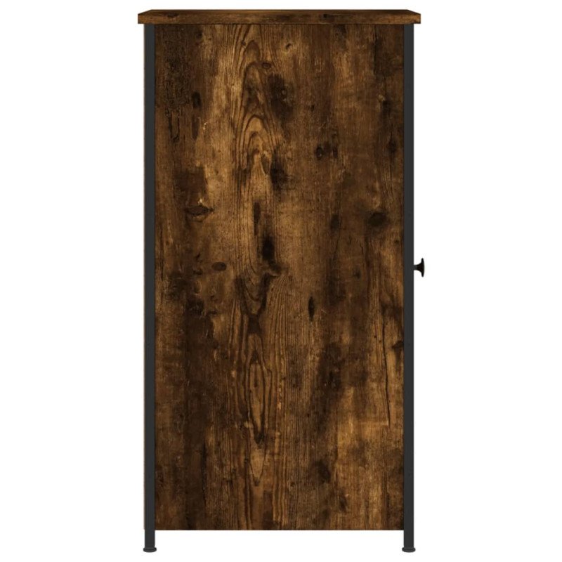 vidaXL Nočné stolíky 2 ks dymový dub 32x42x80 cm kompozitné drevo