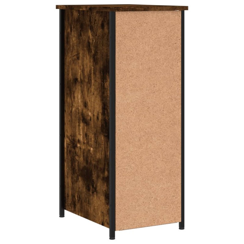 vidaXL Nočné stolíky 2 ks dymový dub 32x42x80 cm kompozitné drevo
